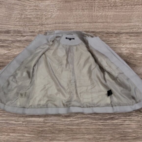 WOMEN'S BACCINI CREAM FAUX LEATHER JACKET - Picture 5 of 5